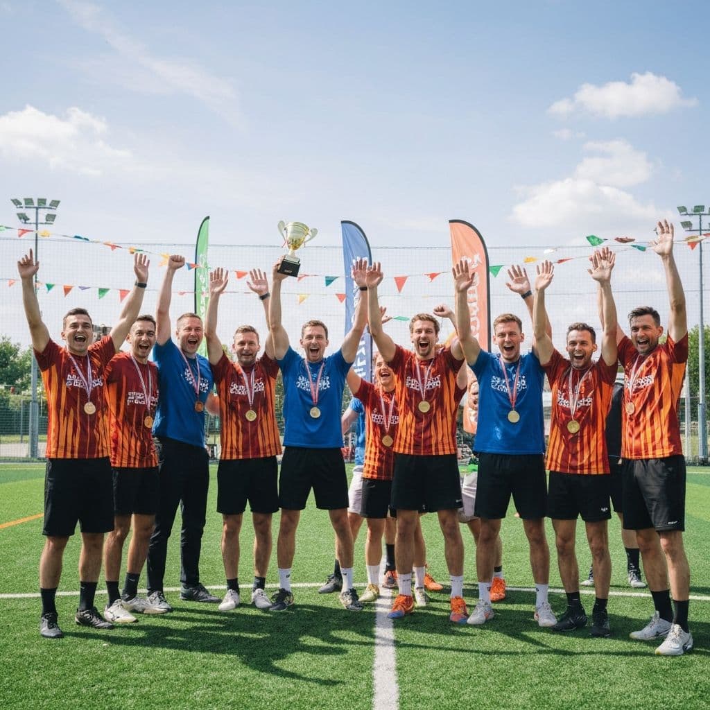 Corporate sports day celebration